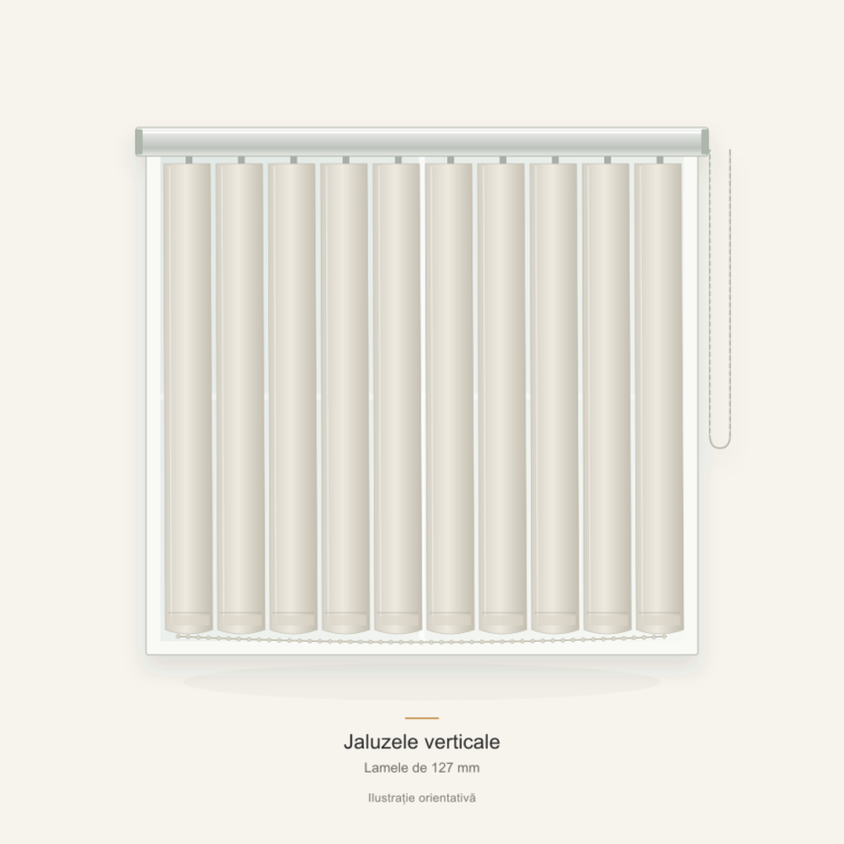 Ilustrație orientativă — Jaluzele verticale 127 mm